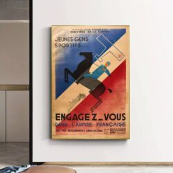 vintage french army poster