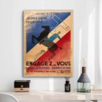 vintage french army poster