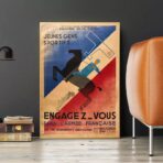 vintage french army poster