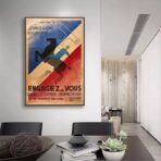 vintage french army poster