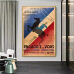 vintage french army poster