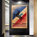 vintage french army poster