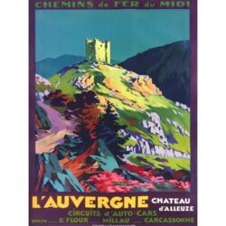 vintage auvergne poster 1