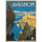 poster avignon vintage