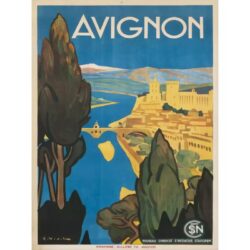 poster avignon vintage