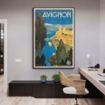 poster avignon vintage