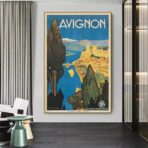 poster avignon vintage