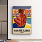 azur vintage poster