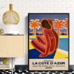 azur vintage poster