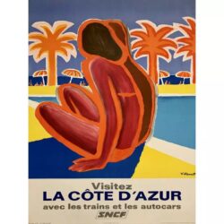 azur vintage poster