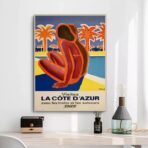 azur vintage poster
