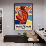 azur vintage poster