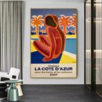azur vintage poster