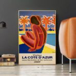 azur vintage poster