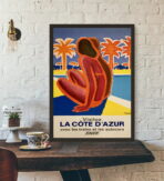 azur vintage poster