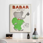 poster babar vintage