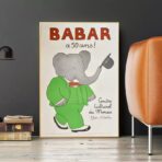 poster babar vintage