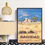 poster baghdad haifa vintage