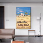 poster baghdad haifa vintage