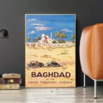 poster baghdad haifa vintage