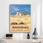 poster baghdad haifa vintage