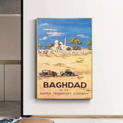 poster baghdad haifa vintage