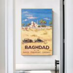 poster baghdad haifa vintage