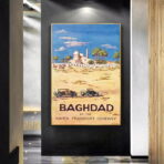 poster baghdad haifa vintage