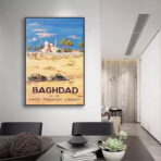 poster baghdad haifa vintage
