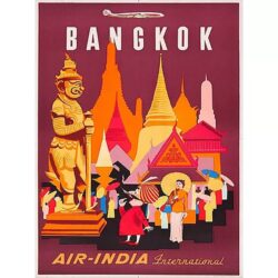 vintage bangkok poster 1