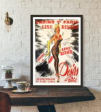 vintage casino bar poster