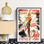 vintage casino bar poster