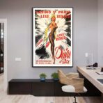 vintage casino bar poster