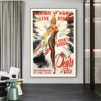 vintage casino bar poster