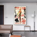 vintage casino bar poster