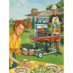 vintage barbecue poster