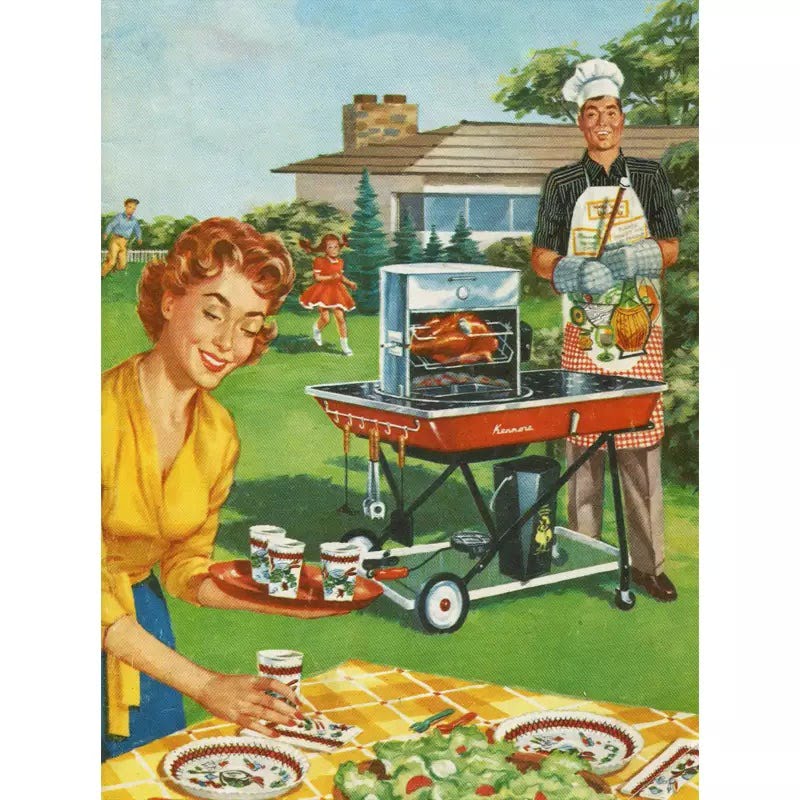 vintage barbecue poster vintage barbecue poster
