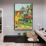vintage barbecue poster