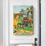 vintage barbecue poster