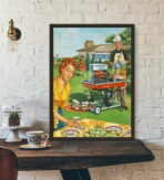 vintage barbecue poster