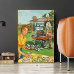 vintage barbecue poster
