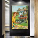 vintage barbecue poster