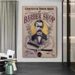 vintage barber poster