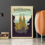 vintage barcelona poster 1