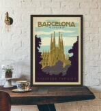 vintage barcelona poster 1