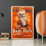 vintage baseball poster