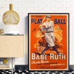 vintage baseball poster