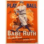 vintage baseball poster