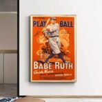 vintage baseball poster