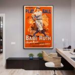 vintage baseball poster